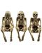 Комплект статуетки Nemesis Now Adult: Gothic - Three Wise Skeletons, 10 cm - 1t
