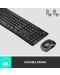 Комплект мишка и клавиатура Logitech - MK270, безжичен, черен - 6t