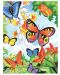 Комплект за рисуване с цветни моливи Royal - Пеперуди, 22 х 30 cm - 1t