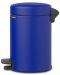 Кош за отпадъци Brabantia - NewIcon, 3 l, Mineral Powerful Blue - 3t