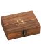 Комплект охладители за уиски  - базалтови, 12 броя, в дървена кутия - 2t