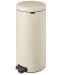 Кош за отпадъци с педал Brabantia - NewIcon, 30 L, бежов - 2t