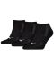 Комплект чорапи Puma - Cushioned Sneaker, 3 чифта, черни - 1t