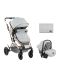 Комбинирана детска количка KikkaBoo - Kaia, 3 в 1, Light Grey - 1t