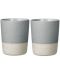 Комплект от 2 двустенни чаши Blomus - Sablo, 260 ml, сиви - 1t