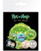 Комплект значки GB eye Animation: Rick & Morty - Faces - 1t