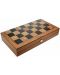 Комплект шах и табла Manopoulos - Цвят маслиново дърво, 30 x 15 cm - 1t