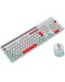 Комплект мишка и клавиатура Canyon - CNS-HSETW5WT, безжичен, бял - 6t