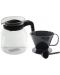 Комплект кана за кафе с чаша HIT - 1.2 l + филтър, черни - 1t