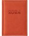 Комплект джобен тефтер Казанова - Оранжев, с химикалка Parker Royal Jotter Originals Glam Rock, червена - 2t