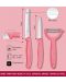 Комплект от 2 ножа и белачка Victorinox - Swiss Classic, Trend Colors, розови - 3t