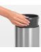 Кош за отпадъци Brabantia - Touch Bin, 3 l, Matt Steel - 6t