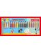 Комплект цветни моливи Stabilo Woody 3 in 1 - 12 + 6 пастелни цвята, с острилка и четка - 1t