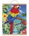 Комплект за рисуване с акрилни бои върху платно Royal - Папагал, 31 х 41 cm - 1t
