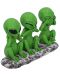 Комплект статуетки Nemesis Now Adult: Humor - Three Wise Martians, 16 cm - 3t