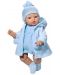 Кукла Asi - Бебе Коке, със синьо гащеризонче и пaлто - 1t