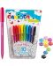 Комплект химикалки Carioca - Fiorella Fluo, 10 цвята - 1t