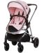 Комбинирана бебешка количка Chipolino - Аура, фламинго - 4t