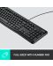 Комплект мишка и клавиатура Logitech - MK120, черен - 6t