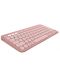 Комплект клавиатура и мишка Logitech - Pebble 2, безжичен, Tonal Rose - 6t