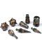 Комплект зарове PolyHero Warrior Dice Set - Steel Grey - 1t