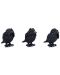 Комплект статуетки Nemesis Now Adult: Humor - Three Wise Ravens, 8 cm - 4t