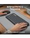 Комплект клавиатура Logitech K380s, for Mac + мишка Logitech M350s, сиви - 8t