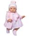 Кукла Asi - Бебе Коке, с розова плетена рокличка и шапка - 1t