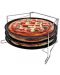 Kомплект от 3 тави за пица Kinghoff - 32.3 cm, със стойка - 2t