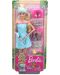 Комплект Mattel Barbie Wellness - Време за баня с кученце - 1t