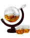 Kомплект за уиски Mikamax Globe - с 2 чаши - 2t