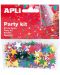 Комплект конфети Apli - Звезди, разноцветни, 15 mm - 1t
