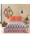 Комплект за спалня с одеяло TAC - Harlow, оранжев - 1t