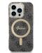 Калъф и зарядно Guess - 4G MagSafe, iPhone 14 Prо, черен - 3t