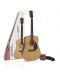 Комплект акустична китара с аксесоари Fender - FA-115, бежов/черен - 1t