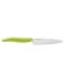 Комплект керамичен нож с белачка Kyocera - зелен - 3t