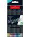 Комплект моливи Faber-Castell Black Edition - Metallic, 12 цвята - 1t