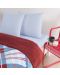 Комплект за спалня с одеяло TAC - Rialta, червен - 3t