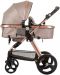 Комбинирана бебешка количка Chipolino - Хавана, златисто бежова - 3t