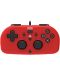 Контролер Hori - Wired Mini Gamepad, червен (PS4) - 1t