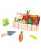 Комплект дървени играчки Lelin - Зеленчуци за засаждане - 1t