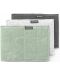 Комплект от 3 микрофибърни кърпи Brabantia - SinkSide, grey/green - 1t