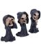 Комплект статуетки Nemesis Now Adult: Humor - Three Wise Reapers, 11 cm - 4t