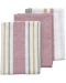 Комплект домакински кърпи за съдове Kela - Pasado, 3 броя, 65 х 45 cm, розови - 1t