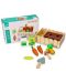 Комплект дървени играчки Lelin - Зеленчуци за засаждане - 2t