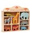 Комплект дървени фигурки Tender Leaf Toys - Диви животни в поставка - 1t