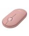 Комплект клавиатура и мишка Logitech - Pebble 2, безжичен, Tonal Rose - 4t