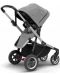 Комбинирана бебешка количка 2 в 1 Thule - Sleek, Grey Melange Aluminum - 5t