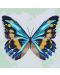 Комплект за рисуване по номера Ideyka - Синя пеперуда, 25 x 25 - 1t