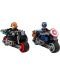 Конструктор LEGO Marvel Super Heroes - Мотоциклетите на Капитан Америка и Черната вдовица (76260) - 3t